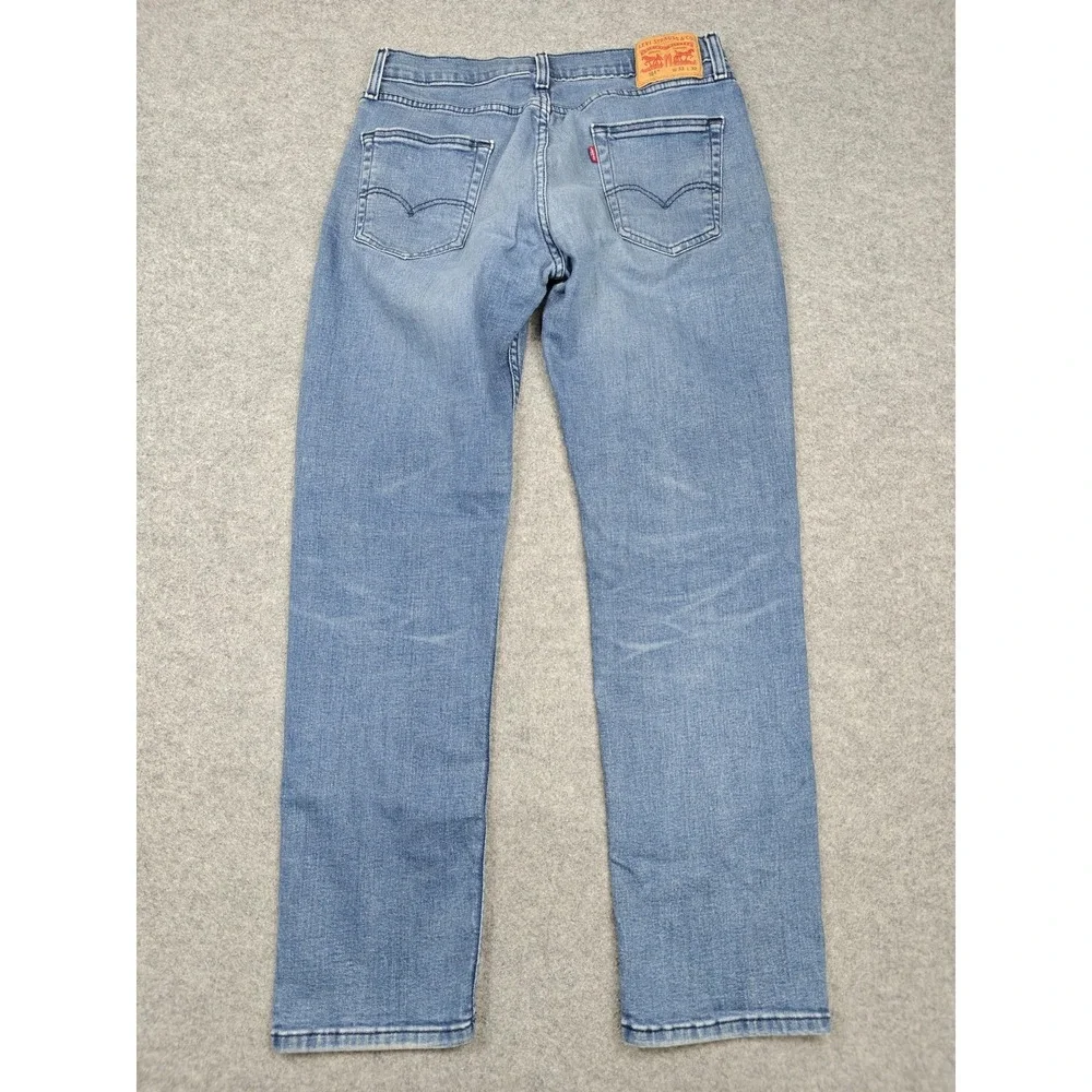 Levi's 514 Jeans Mens 33x32 Blue Medium Wash Regular Straight Stretch Denim